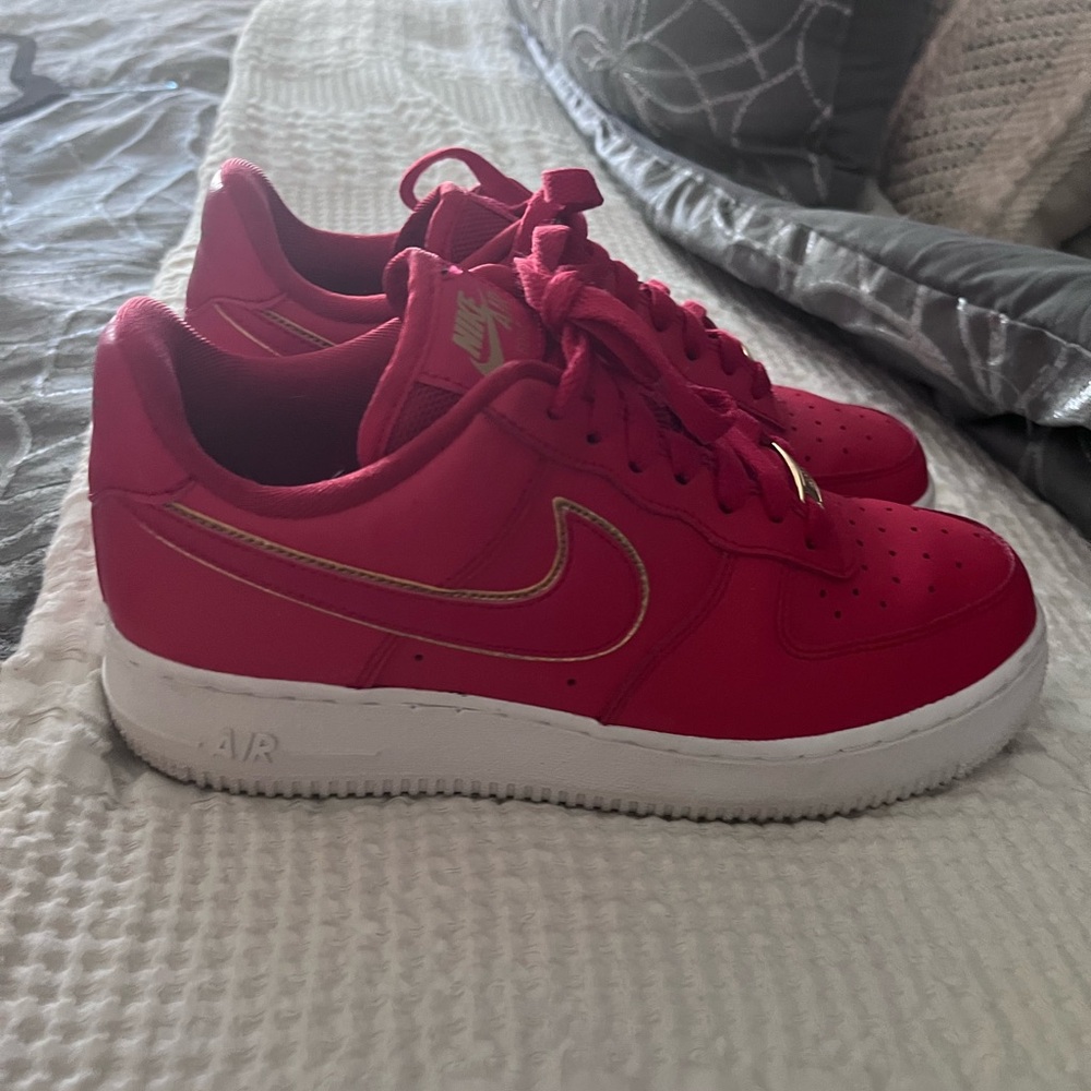 Nike AIR Red Sneakers with White Soles